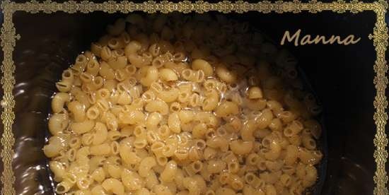 Pasta with full evaporation of liquid (Brand 701 multicooker)