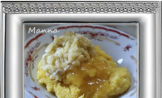 Corn porridge with honey and banana (multicooker Philips HD3197)