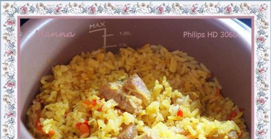 Pilaf ในหลายผู้เล่น Philips HD3060