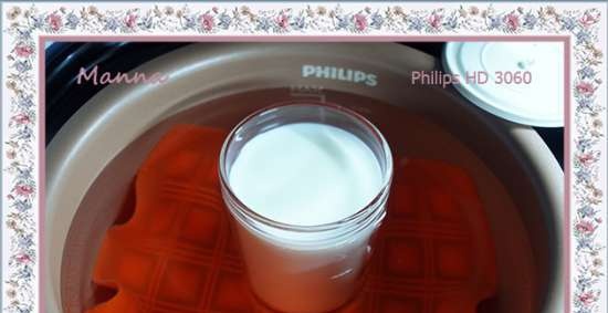 Kefir sourdough ใน multicooker Philips HD3060