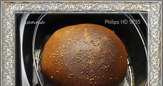 Pane di mais e frumento nell'Airfryer Philips HD9235