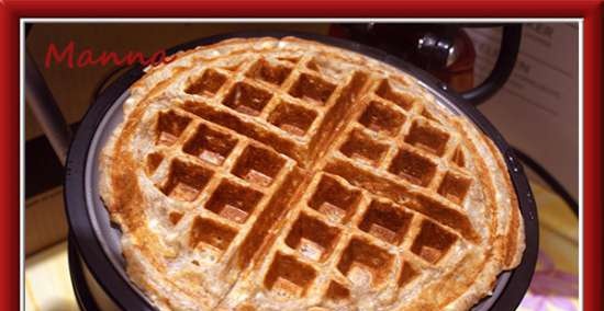 Bánh quế chuối phô mai (KitchenAid Artisan Waffle Maker)