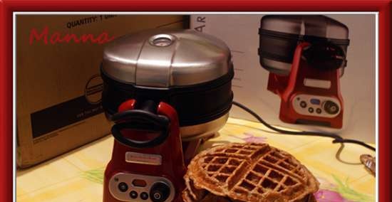 Bánh quế chuối phô mai (KitchenAid Artisan Waffle Maker)