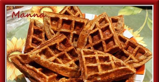 Bánh quế chuối phô mai (KitchenAid Artisan Waffle Maker)