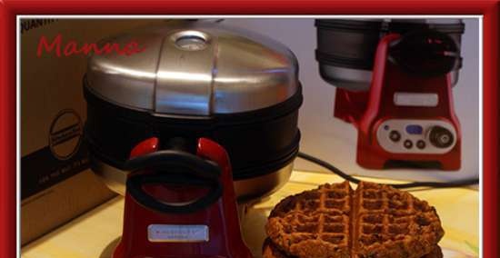 Tomatenwafels met Tofu en Basilicum (KitchenAid Artisan Wafelijzer)