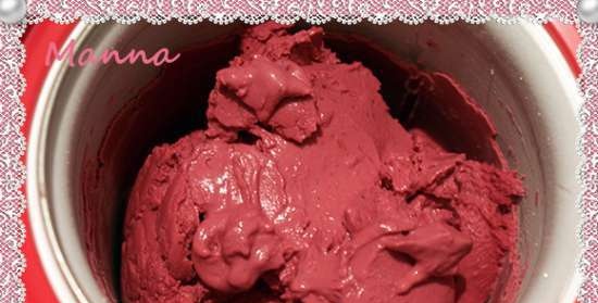 Tvarohová zmrzlina Berry Rose (zmrzlina pro kompresory Nemox Talent Gelato & Sorbet)