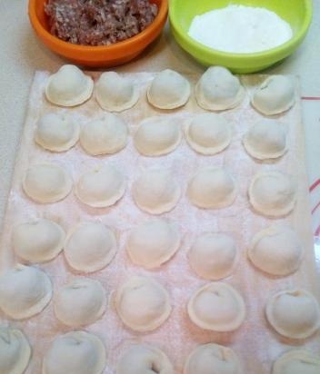 Bột bánh bao với giấm