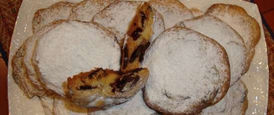 Biscotti all'arancia con mirtilli rossi secchi e cioccolato