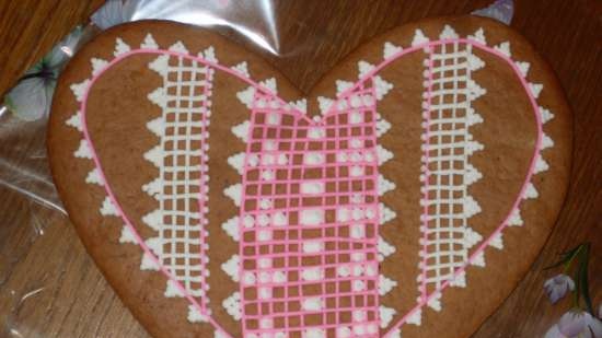 We decorate gingerbread cookies, cookies