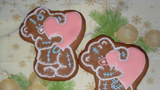 We decorate gingerbread cookies, cookies