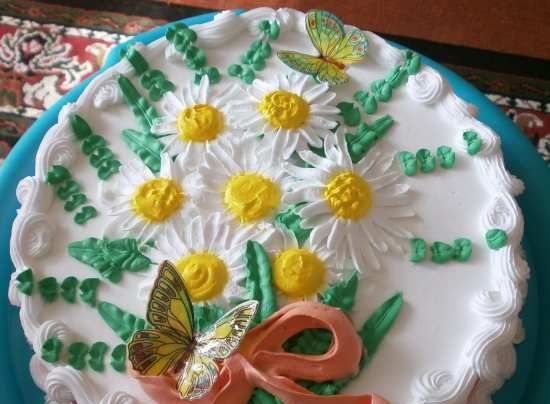 Mga cake ng bulaklak