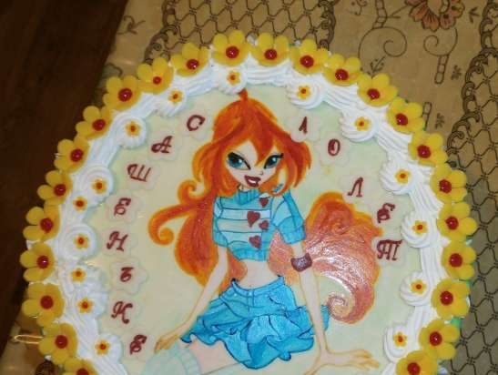 Torte con fate basate sul cartone animato Winx e altri