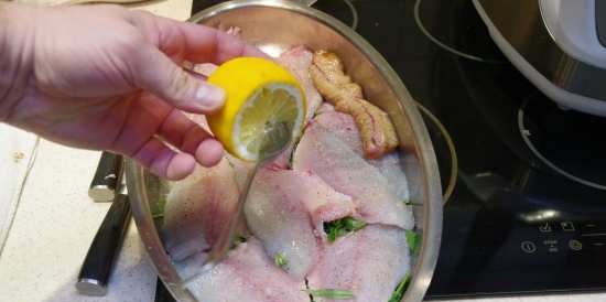 Streibas and Dorada baked in herbs