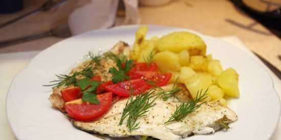 Streibas and Dorada baked in herbs