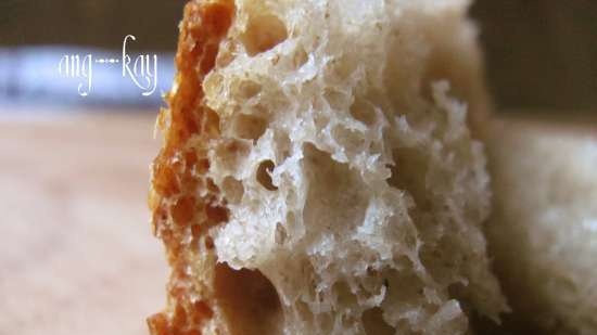 Pane di segale di grano con lunga lievitazione