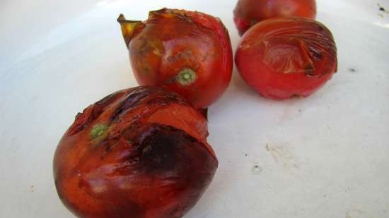 Conservering van gegrilde groenten zonder zout en azijn voor auberginekaviaar met rook