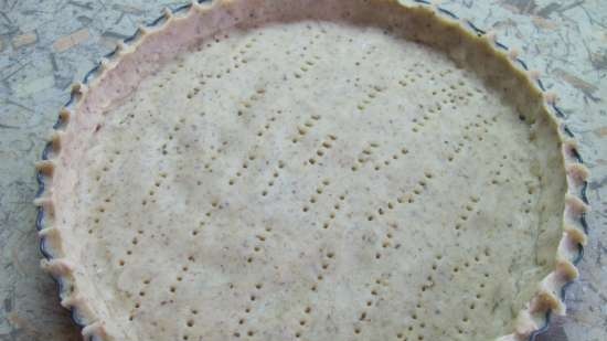 Crostata con broccoli e gorgonzola bavarese