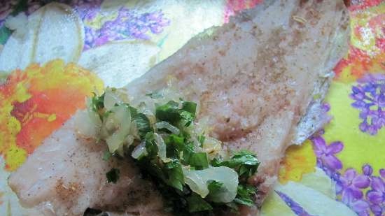 Fish rolls with onions in corn breading