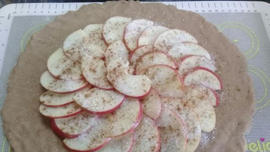 Galleta magra de alforfón con manzanas