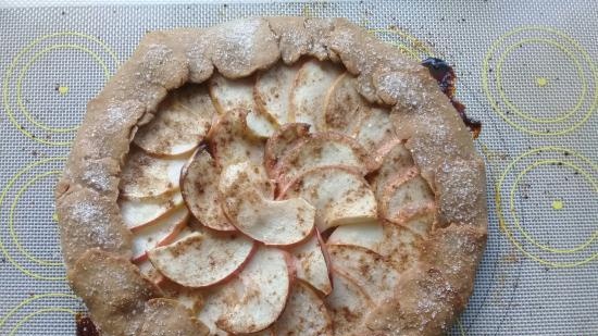 Mager boekweitkoekje met appels