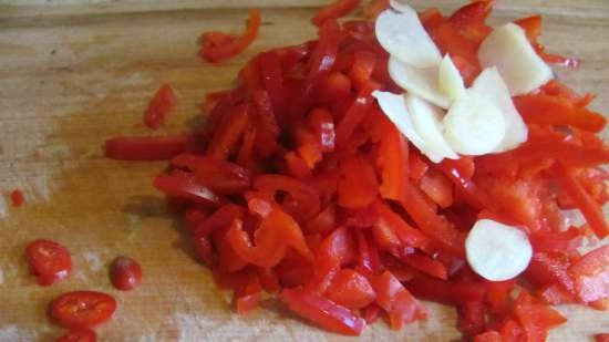 Borscht con prugne affumicate e melanzane (magre)