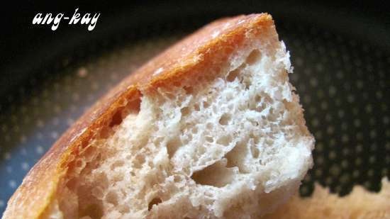 Pan de masa madre con caldo de arroz