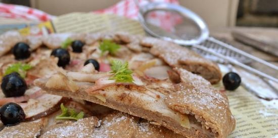 Galleta magra de alforfón con manzanas