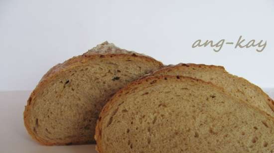 Pane a lievitazione naturale con miele di grano saraceno