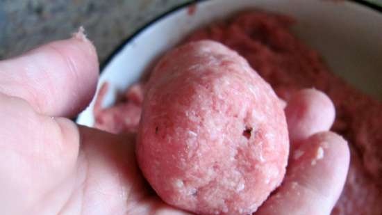 Beef kebbe with couscous