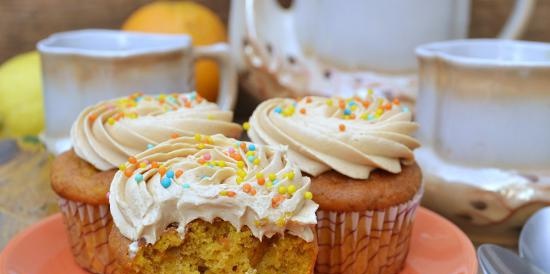 Cupcakes di zucca e carote