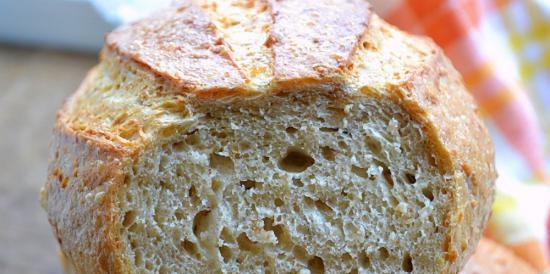 Pane di grano con fiocchi di grano saraceno