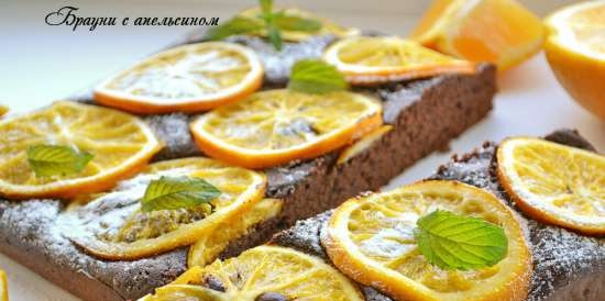 Brownie con naranja