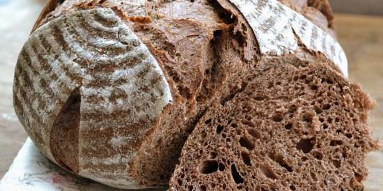 Pane a lievitazione naturale con farina di semi d'uva