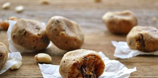 Galletas de garbanzos y maní (magras, sin gluten, vegetarianas)