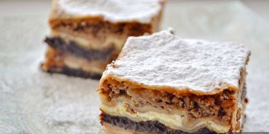 Gibanica sweet (Serbian pie)