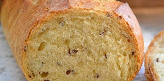 Pan de leche con sémola y lino