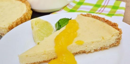 Cheesecake tropicale con salsa al mango (forno Whirlpool OAS KP8V1 IX)