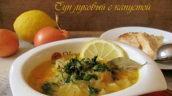 Zuppa di cipolle con cavolo (magro)