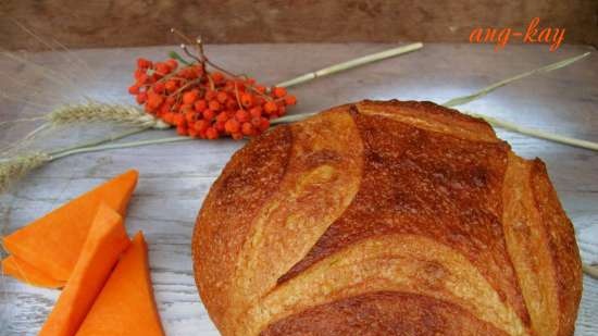 Pan con calabaza y tres tipos de harina