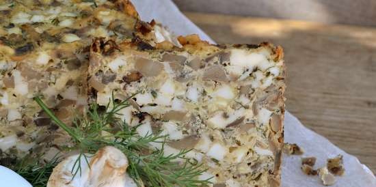 Terrina di funghi con uova