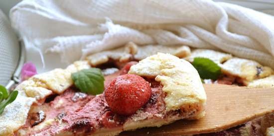 Galette con fresas y ricotta