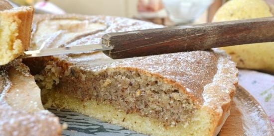 Tarta d'ametlles amb pera