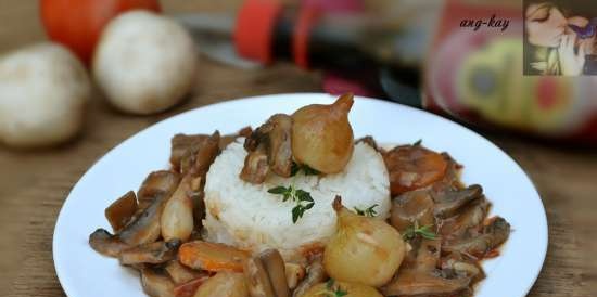 Mushroom bourguignon