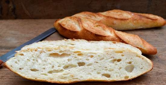 Wheat baguettes based on L. Geisler's recipe