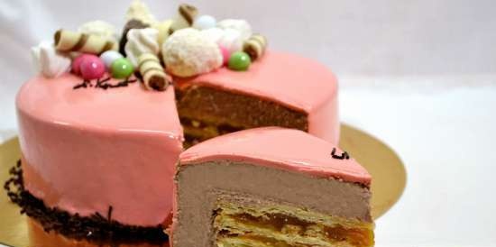 Napoleon mousse cake