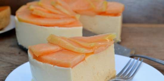 Torta Mousse Melone-Yogurt senza cottura