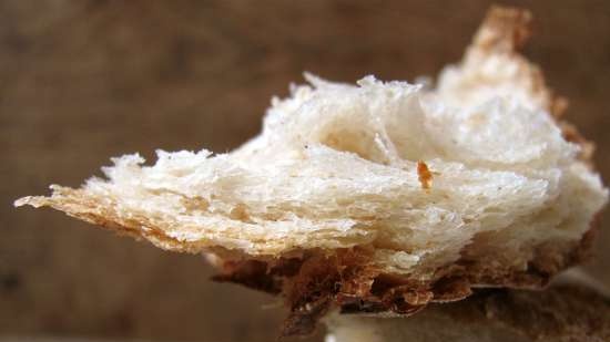 Bread with apple jam