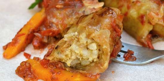 Cabbage rolls with fish (lean)