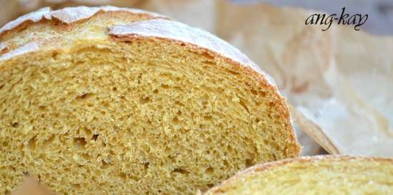 Pane con purea di carote e farina di zucca