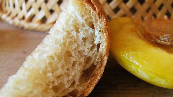 Pane di frumento con prugne